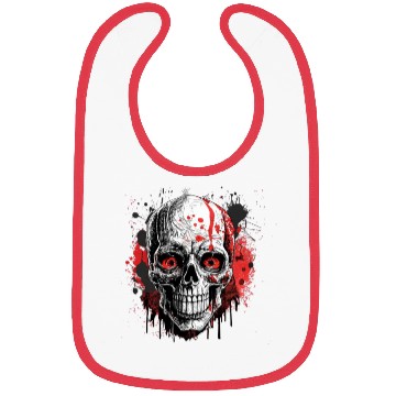 Discover Minimalistic Ink Drawing Style Horror Themed. Bibs