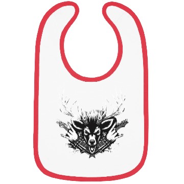 Discover Punk Rock Reindeer Bibs