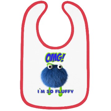 Discover OMG Im So Fluffy, Cute Furry monster. Bibs