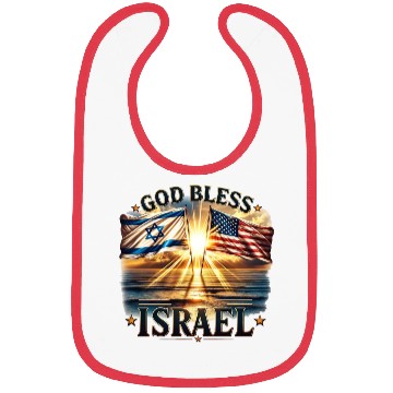 Discover United for Israel God Bless Israel - Promised Land Bibs