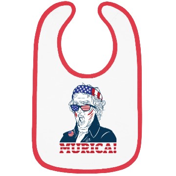 Discover Patriotic President Thomas Jefferson Murica Bibs