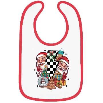 Discover Retro Christmas, Santa, Groovy, Disco Ball, Frosty Bibs