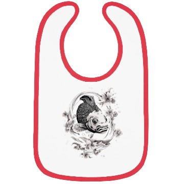 Discover Koi Fish Koi Carp Japanese Tatto-style Koi Bibs