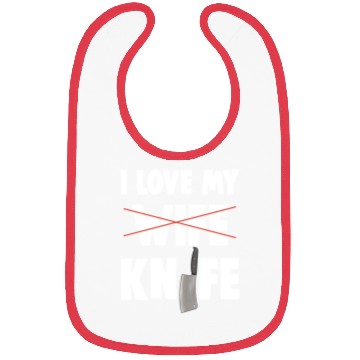 Discover I Love My Wife Knife Bibs