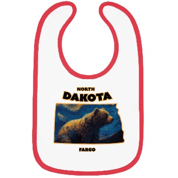 Discover North Dakota - Bear Bibs