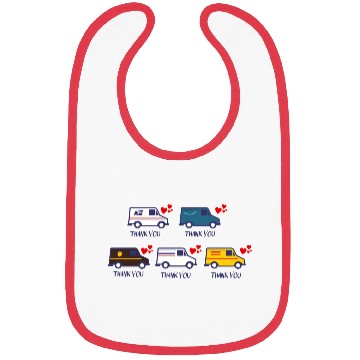 Discover Thank You Postal worker Sticker Bibs