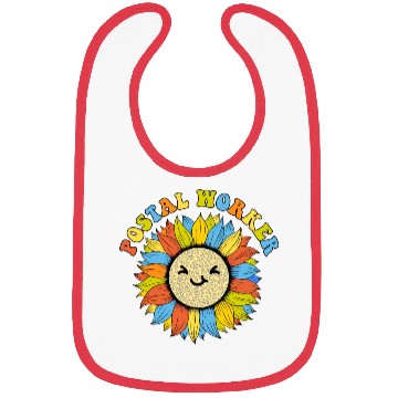 Discover Postal worker smile Bibs