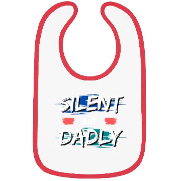 Discover Funny dad Silent but dadly Premium Bibs