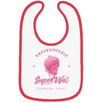 Discover Unpredictable bleeding heart (pale style) Bibs