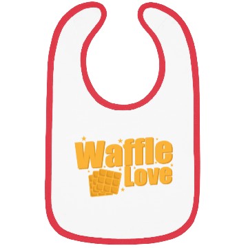 Discover Waffle Love Snack Pastry Baker Bibs