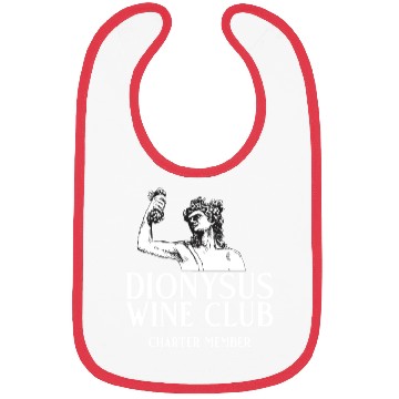 Discover Dionysus Wine Club Charter Member Greek Mythology Bibs