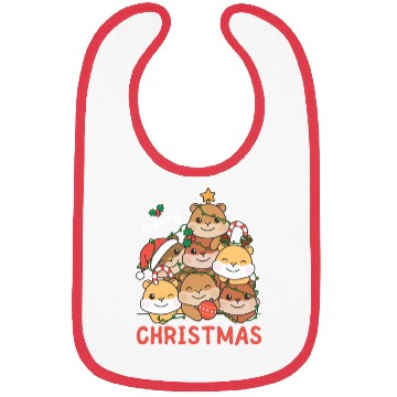 Discover Hamster Christmas Tree Merry Christmas Bibs