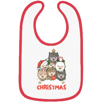 Discover Alpaca Christmas Tree Merry Christmas Bibs