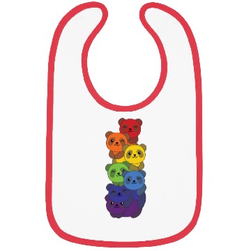 Discover Rainbow Flag Pride Lgbtq Cute Panda Stack Bibs