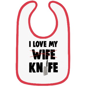 Discover I Love My Wife Knife Bibs