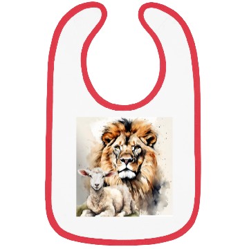 Discover Lion and Lamb Christian Apparel Bibs