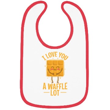 Discover I Love You a Waffle Lot Pastry Pastry Snack Bibs