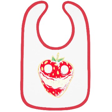 Discover Strawberry Jack-o-lantern Bibs