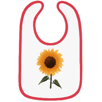 Discover Vibrant Sunflower Botanical Illustration Bibs