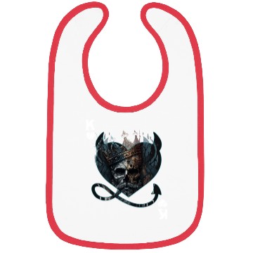 Discover Heart King Playing Card Halloween Gothic Fan Bibs