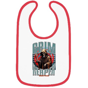 Discover Grim Reaper Greetings Bibs