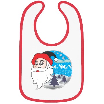 Discover Santa claus logo Bibs