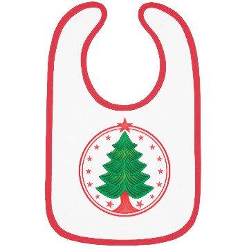 Discover Christmas tree logo Bibs