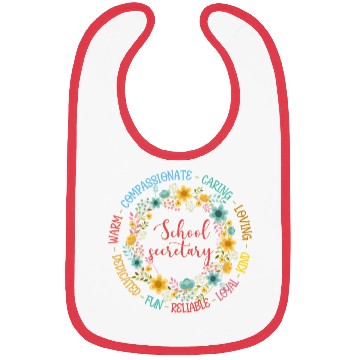 Discover School secretary circle Bibs