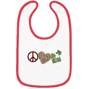 Discover Peace, Love, Solution Bibs