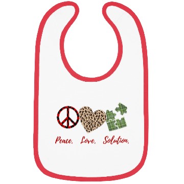 Discover peace love solution Bibs