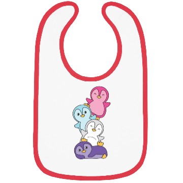 Discover Multisexual Flag Pride Lgbtq Cute Penguins Bibs