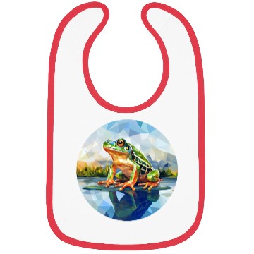 Discover Polygonal frog in the rpound Bibs