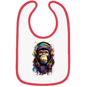 Discover monkey sound Bibs
