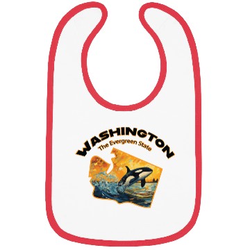 Discover Washington Wildlife - orca Bibs