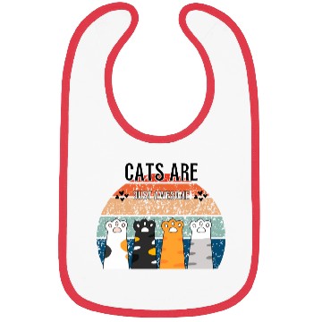 Discover Cat Paws Gift For Cat Lover Bibs