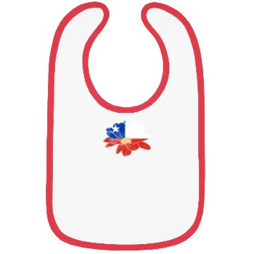Discover Vintage Chile Sunflower Flag Chile Lover Bibs