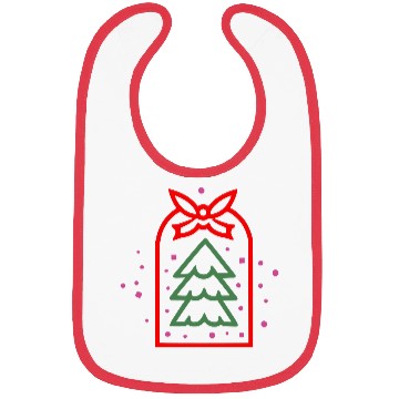Discover Christmas Tree Tag Design Vector Three Colors Bibs