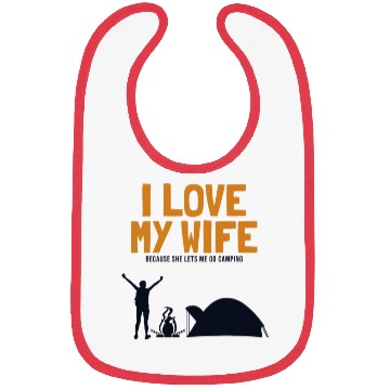 Discover I love my Wife Camping Glamping Backpacking Bibs