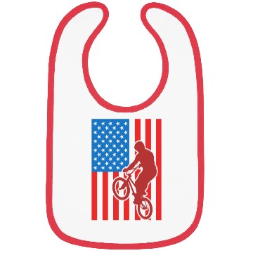 Discover Patriotic BMX Cyclist Bibs