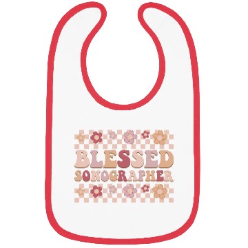 Discover Blessed sonographer flower Bibs