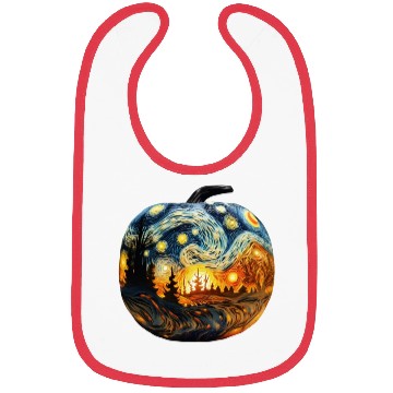Discover Starry Starry Pumpkin Bibs