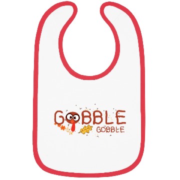Discover Thanksgiving Gobble Bibs Funny Turkey Graphic