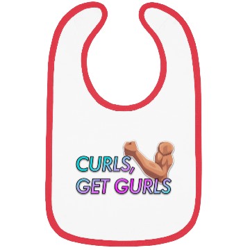 Discover CURLS GET GURLS GYM MUSCLE Bibs