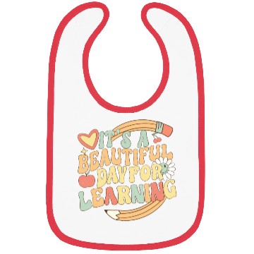 Discover Teacher Smile Face Bibs