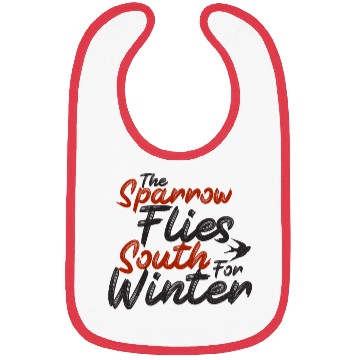 Discover The Sparrow Flies South For Winter - skulduggery Bibs