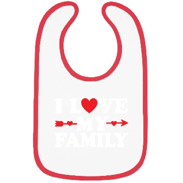 Discover I love my Family Bibs