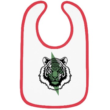 Discover Wild Green Power. Aesthetic tiger with bolt Bibs