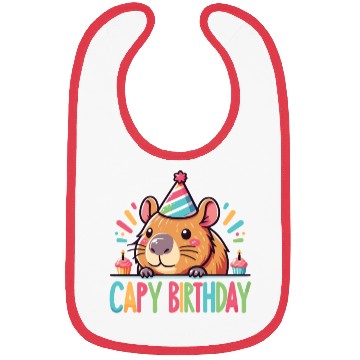 Discover Capybara Capy Birthday Pun Happy Birthday Bibs