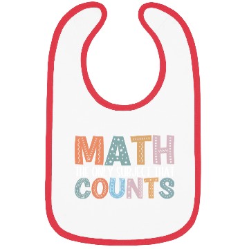 Discover Funny Math- Math the Only Subject that Counts-Math Bibs