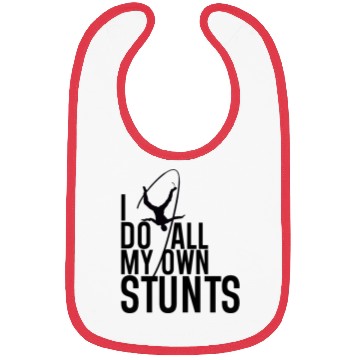 Discover "I Do My Own Stunts" Daredevil Design Bibs